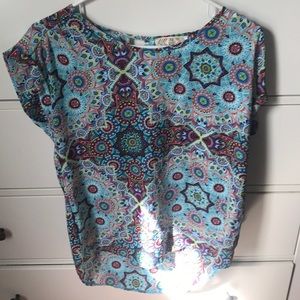 Pink Rose short sleeve top NWT